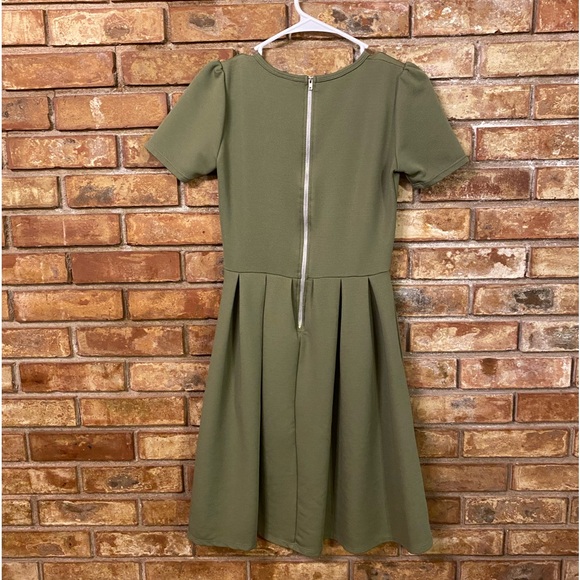 LuLaRoe Asymmetrical zip up dress with puffy sleeves size XS - Picture 8 of 8